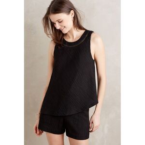 New Anthropologie Santa Ana Romper by Elevenses $138 BLACK  Small